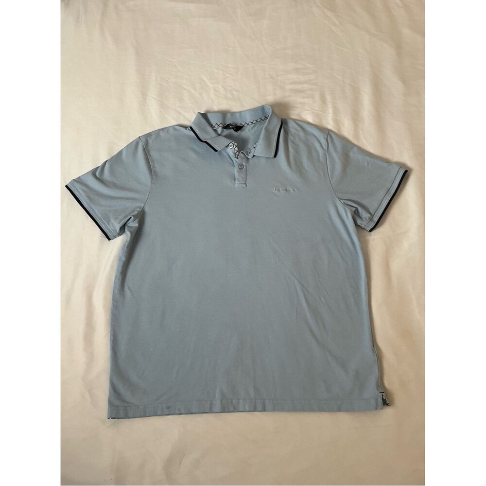 Ben Sherman Light Blue Polo Shirt - Size Large